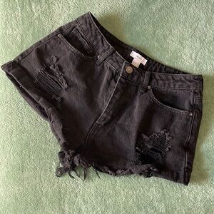 XXI Ripped Jean Shorts Sz 27